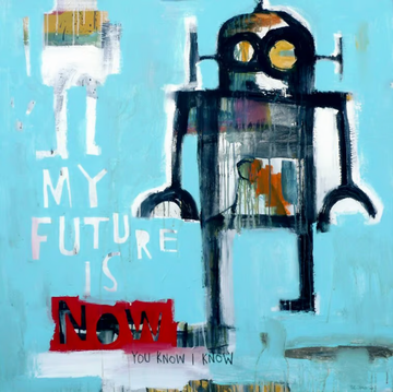 MY FUTURE - Acrylic on canvas by ICI ET LÀ - view 2